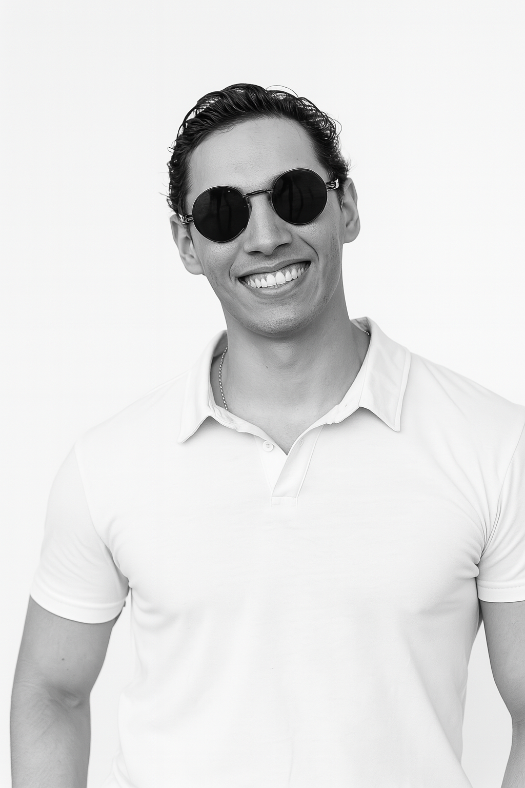 Portrait de Louis Tauru sur fond blanc